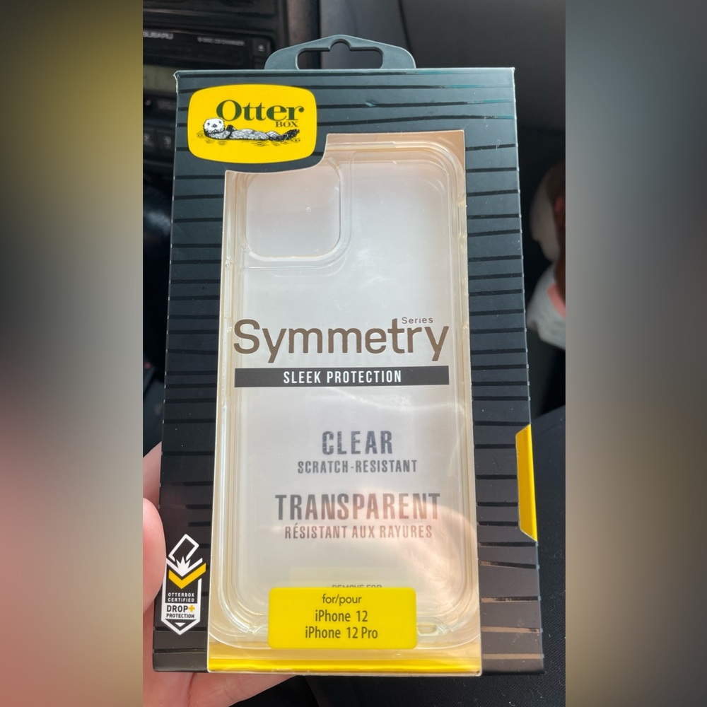 otter box iphone 12 and 12 pro clear phone case